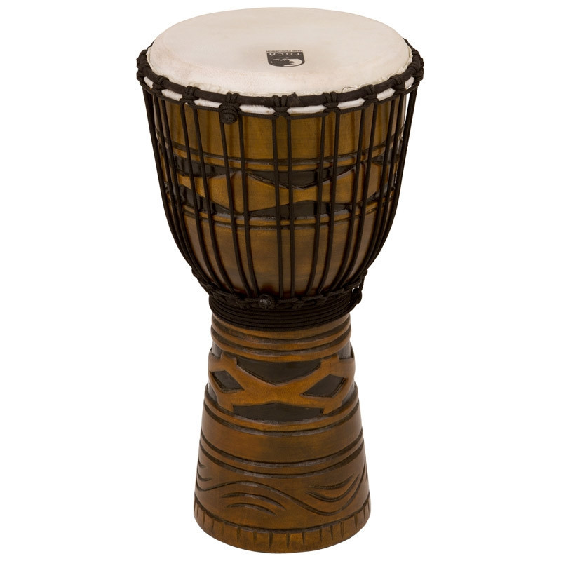 Toca Origins Wood Djembe, 10" - African Mask (TODJ-10AM) | Musician Madness