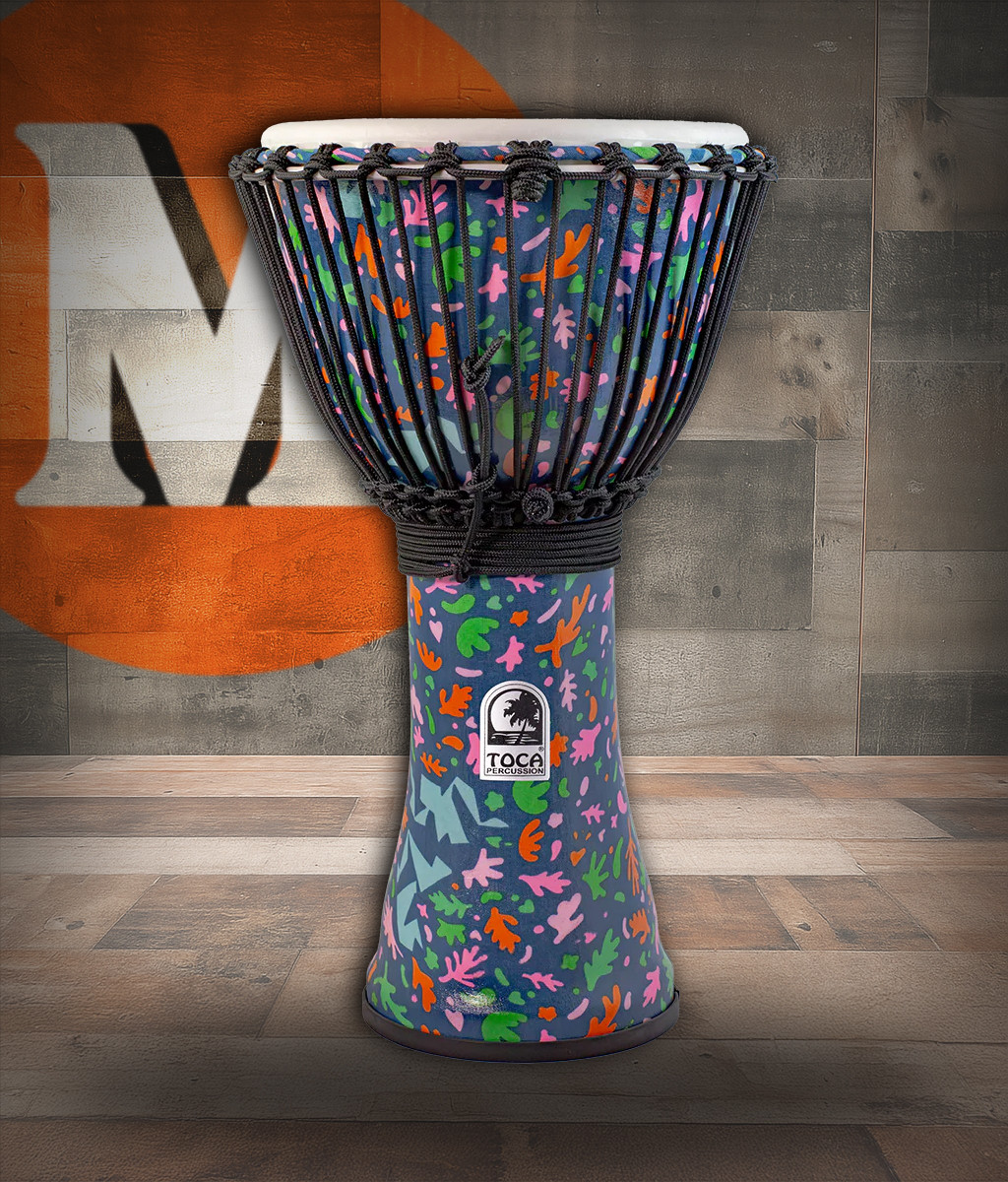 Toca Freestyle Rope-Tuned Djembe, 14" - Autumn Days (SFDJ-14AD)