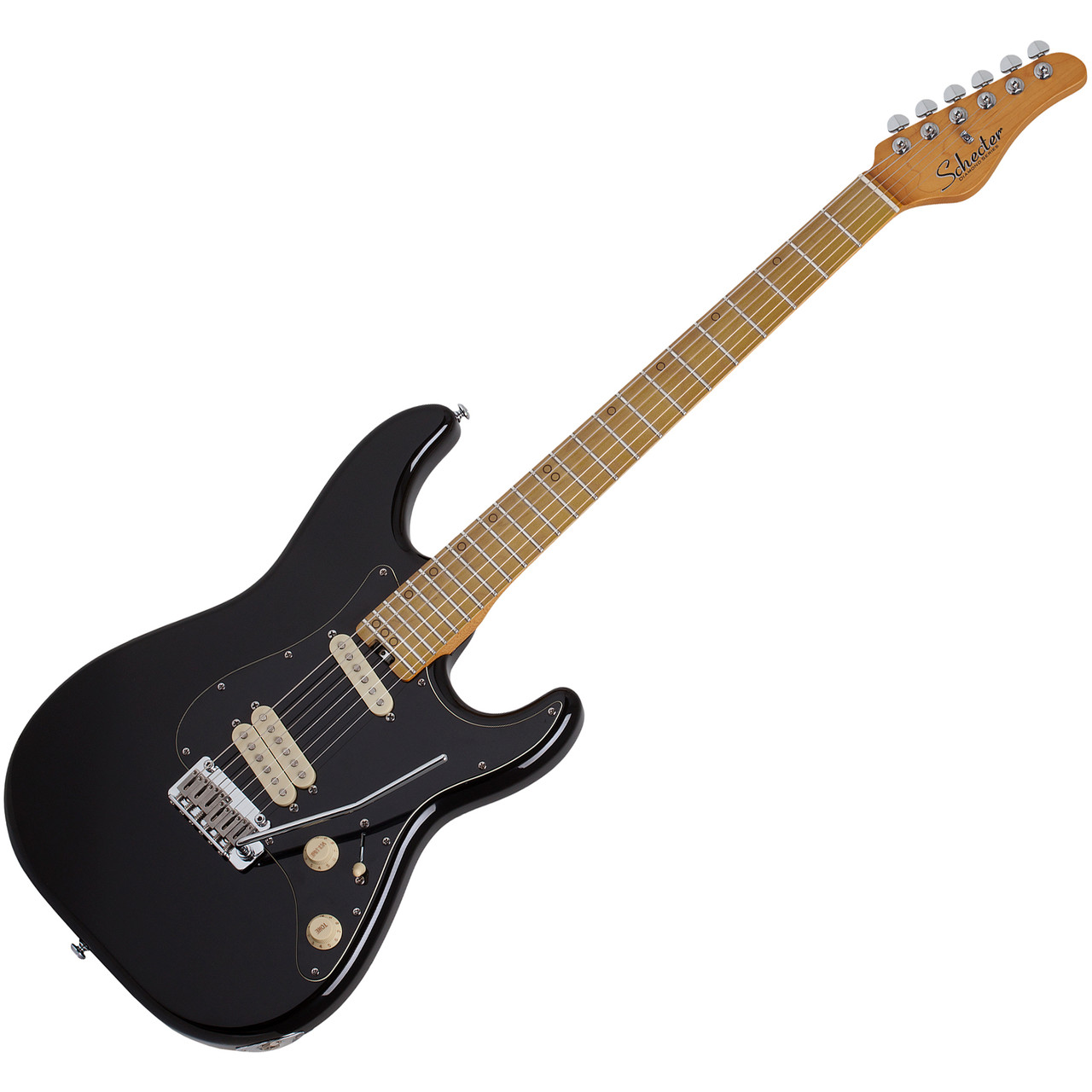 Schecter MV-6 Electric Guitar - Gloss Black (4201)