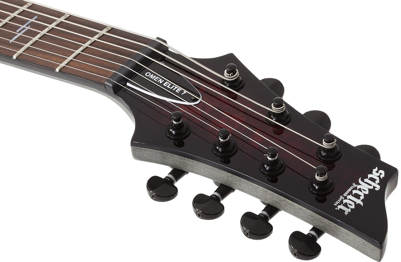 Schecter Omen Elite-7 - Black Cherry Burst (2456) | Musician Madness
