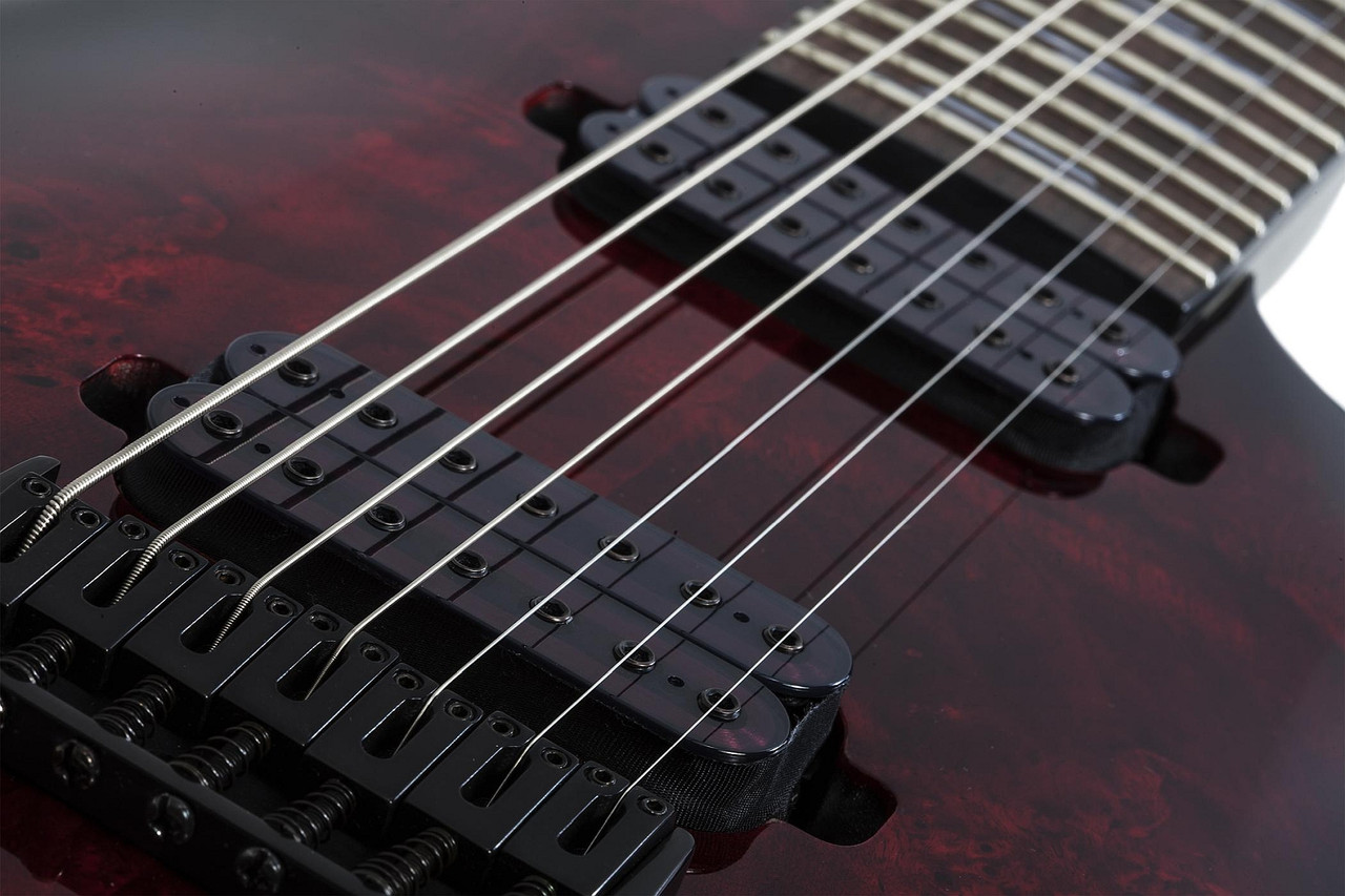 Schecter Omen Elite-7 - Black Cherry Burst (2456) | Musician Madness