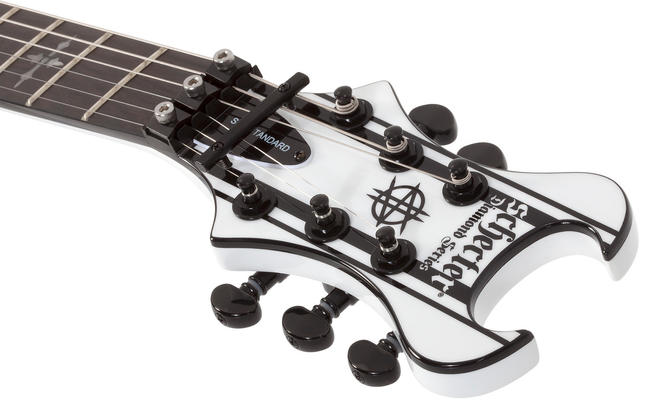 Schecter Synyster Standard - Gloss White with Black Pinstripes (1746) | Musician Madness