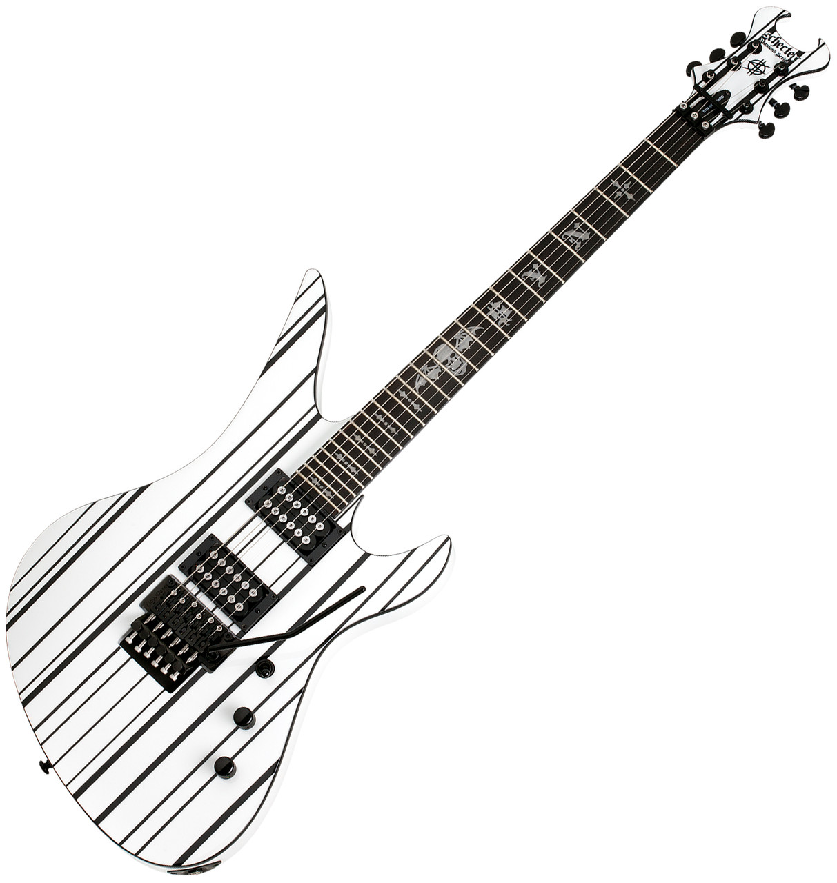 Schecter Synyster Standard - Gloss White with Black Pinstripes (1746) | Musician Madness