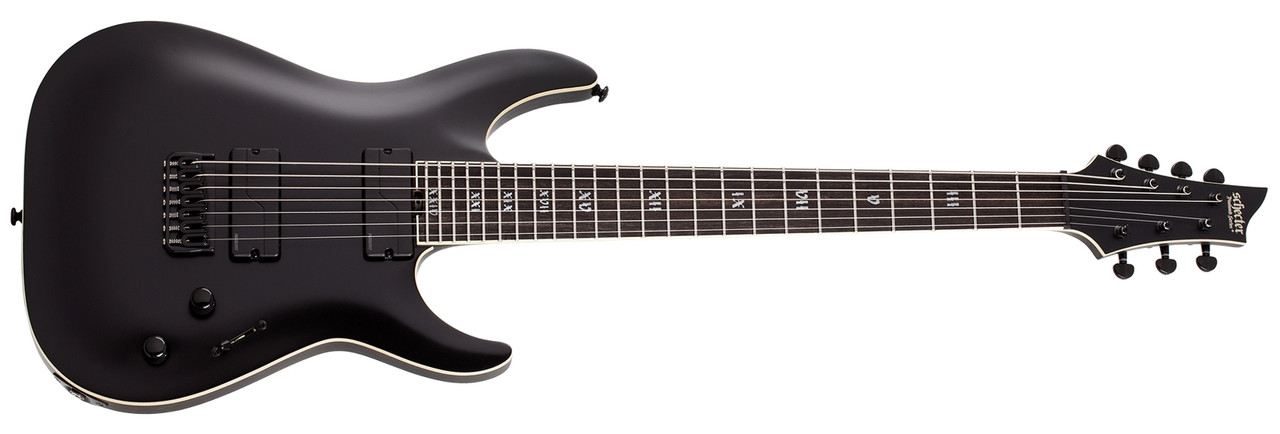 Schecter C-7 SLS Elite Evil Twin - Satin Black (1349) | Musician
