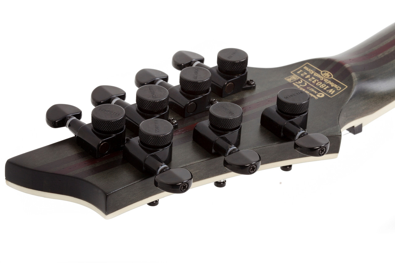 Schecter C-7 SLS Elite Evil Twin - Satin Black (1349)