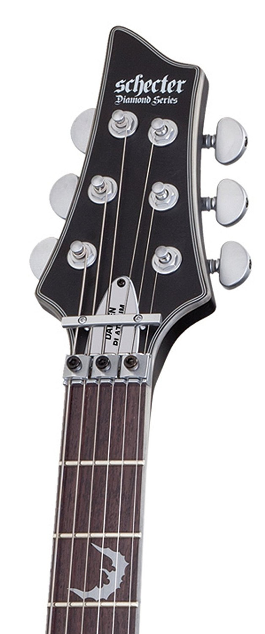 Schecter Damien Platinum 6 FR Electric Guitar - Satin Black (1183) | Musician Madness