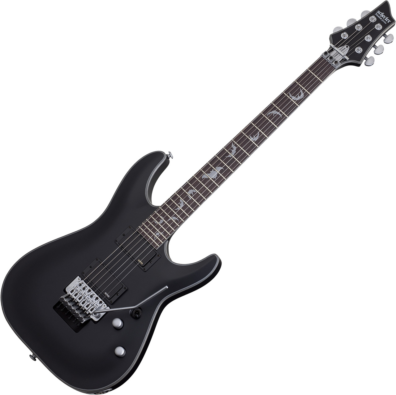 Schecter Damien Platinum 6 FR Electric Guitar - Satin Black (1183)