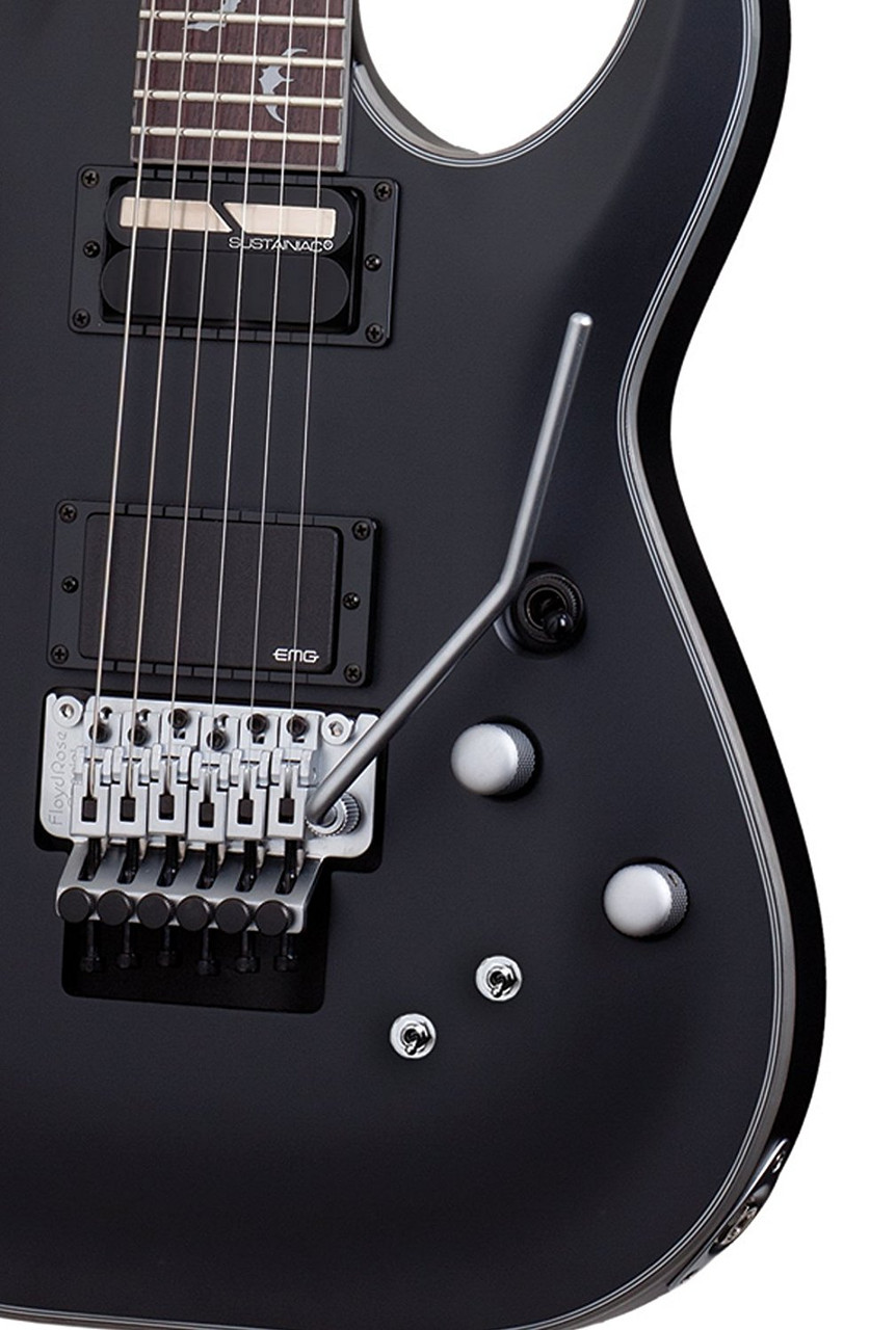 Schecter Damien Platinum 6 FR Electric Guitar - Satin Black (1183)