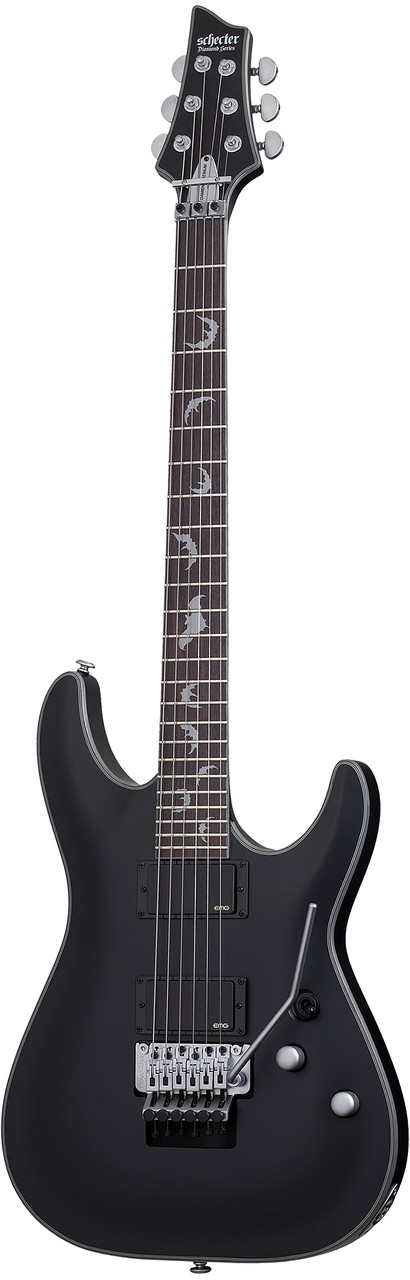 Schecter Damien Platinum 6 FR Electric Guitar - Satin Black (1183) | Musician Madness