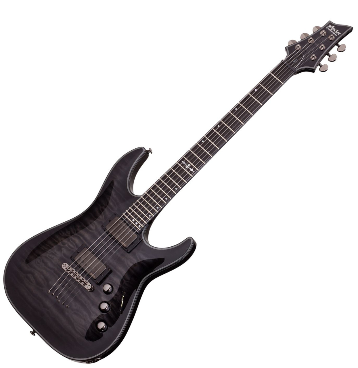 Schecter Hellraiser Hybrid C-1 - Trans Black Burst (TBB) (1922) | Musician Madness