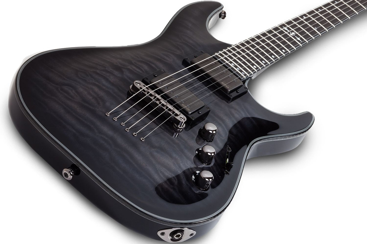 Schecter Hellraiser Hybrid C-1 - Trans Black Burst (TBB) (1922) | Musician Madness