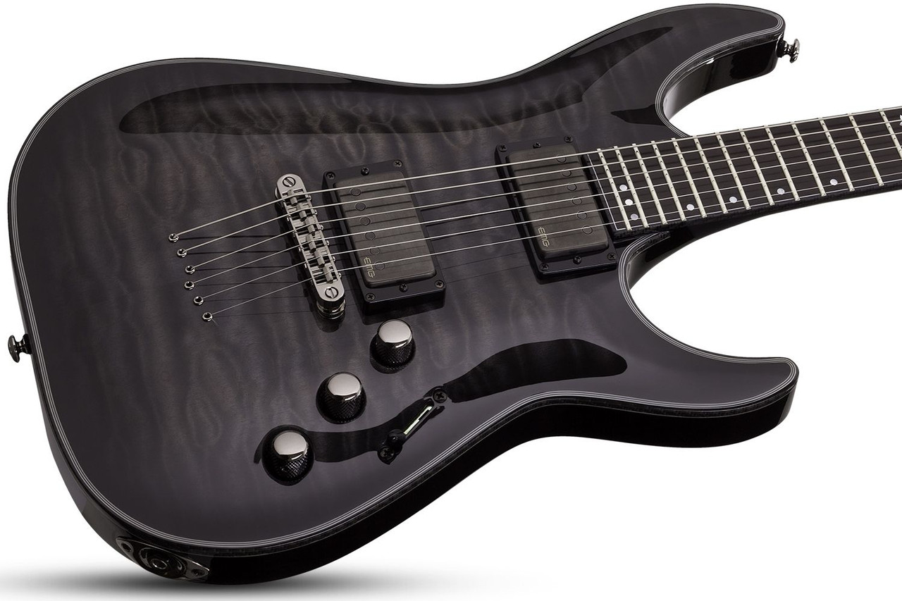 Schecter Hellraiser Hybrid C-1 - Trans Black Burst (TBB) (1922) | Musician Madness