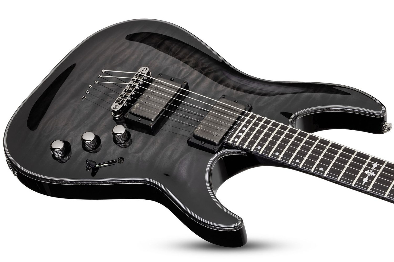 Schecter Hellraiser Hybrid C-1 - Trans Black Burst (TBB) (1922) | Musician Madness