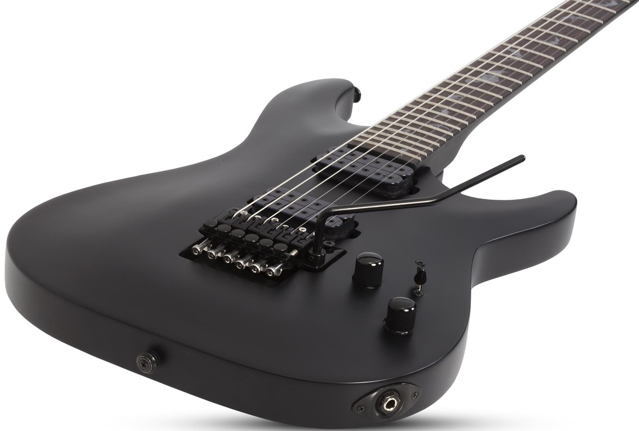 Schecter Damien-6 FR - Satin Black (2471) | Musician Madness