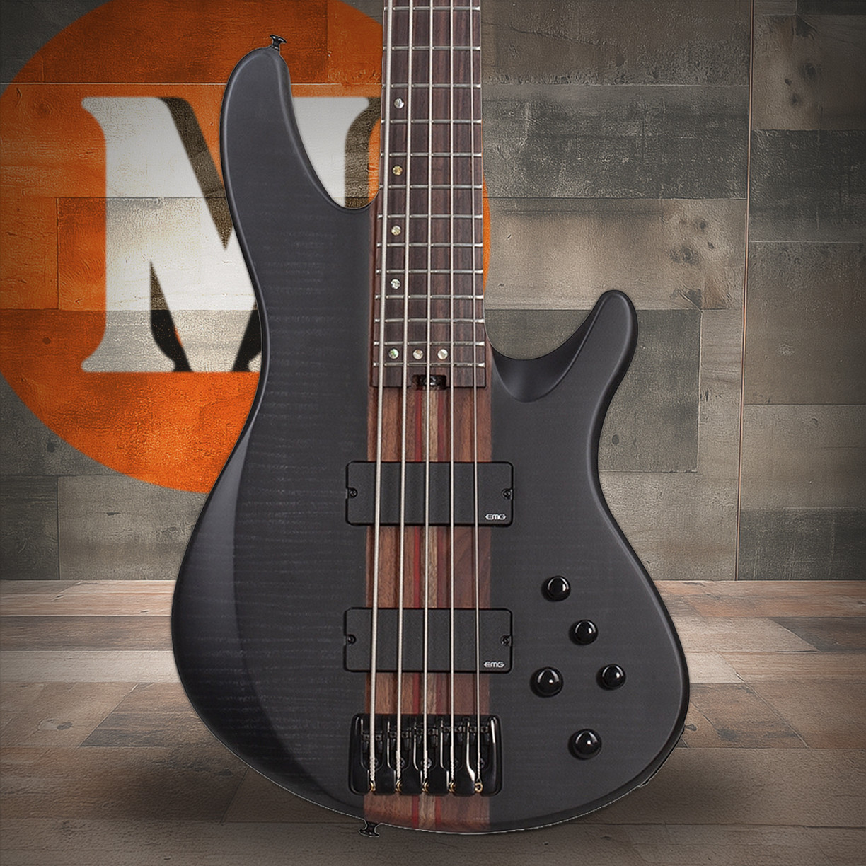 Schecter Charles Berthoud CB-5 - See Thru Black Satin (2873) | Musician Madness