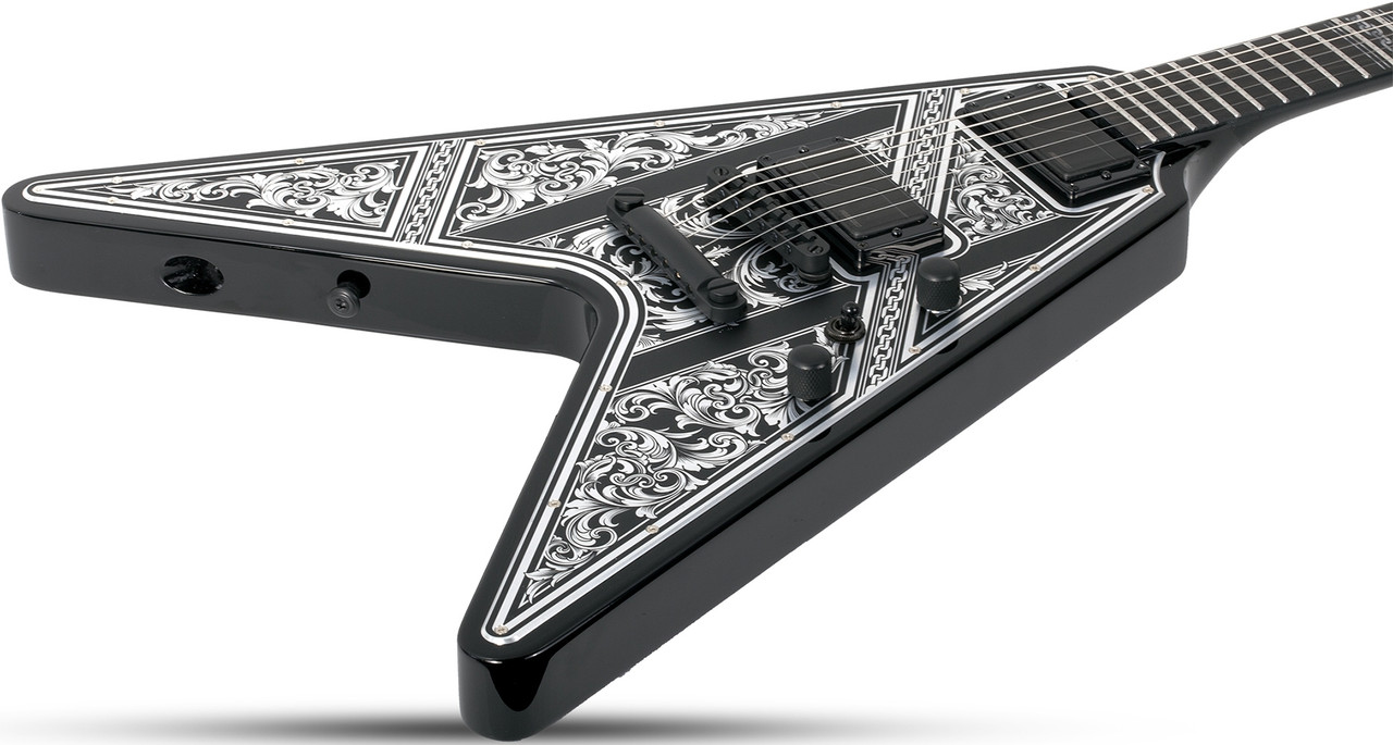 Schecter V-1 Przym Palladium Electric Guitars - Gloss Black (923)