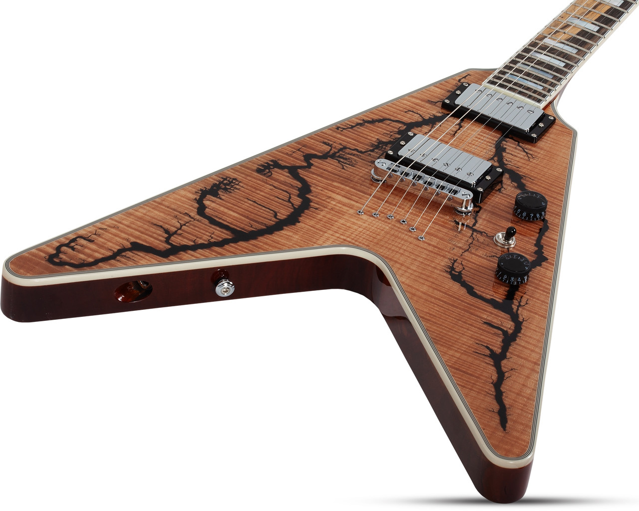 Schecter V-1 Electro-Resin - Gloss Natural (604) | Musician Madness