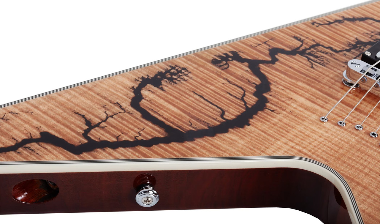 Schecter V-1 Electro-Resin - Gloss Natural (604)