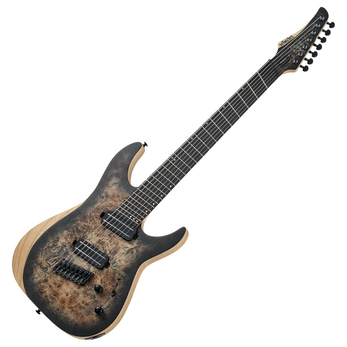 Schecter Reaper-7 Multiscale - Satin Charcoal Burst (SCB) (1509) | Musician Madness