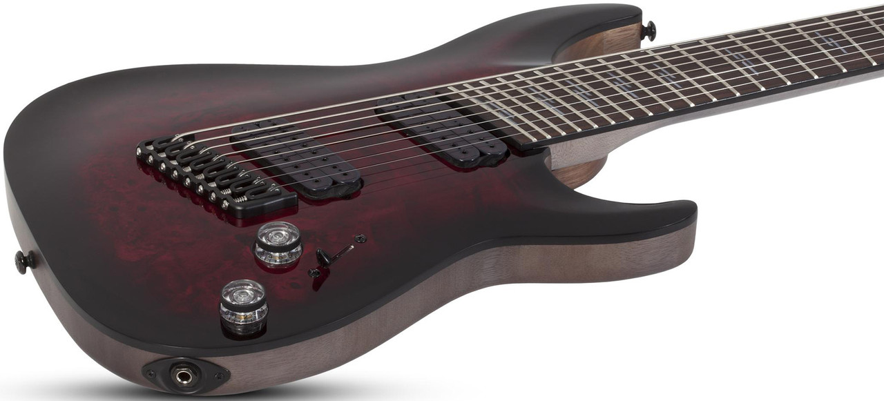 Schecter Omen Elite-8 Multiscale - Black Cherry Burst (2465)