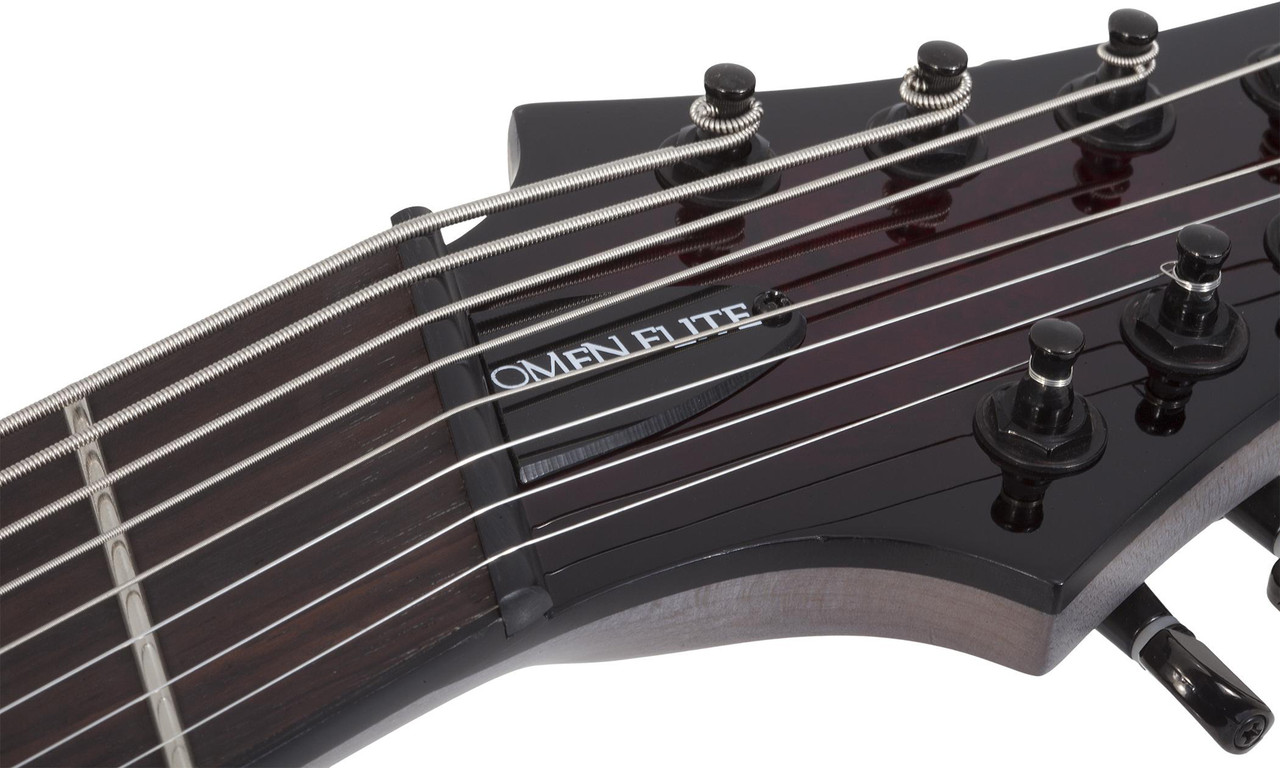 Schecter Omen Elite-8 Multiscale - Black Cherry Burst (2465) | Musician Madness