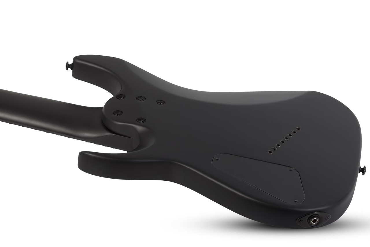 Schecter Damien-8 Multiscale - Satin Black (2477) | Musician Madness