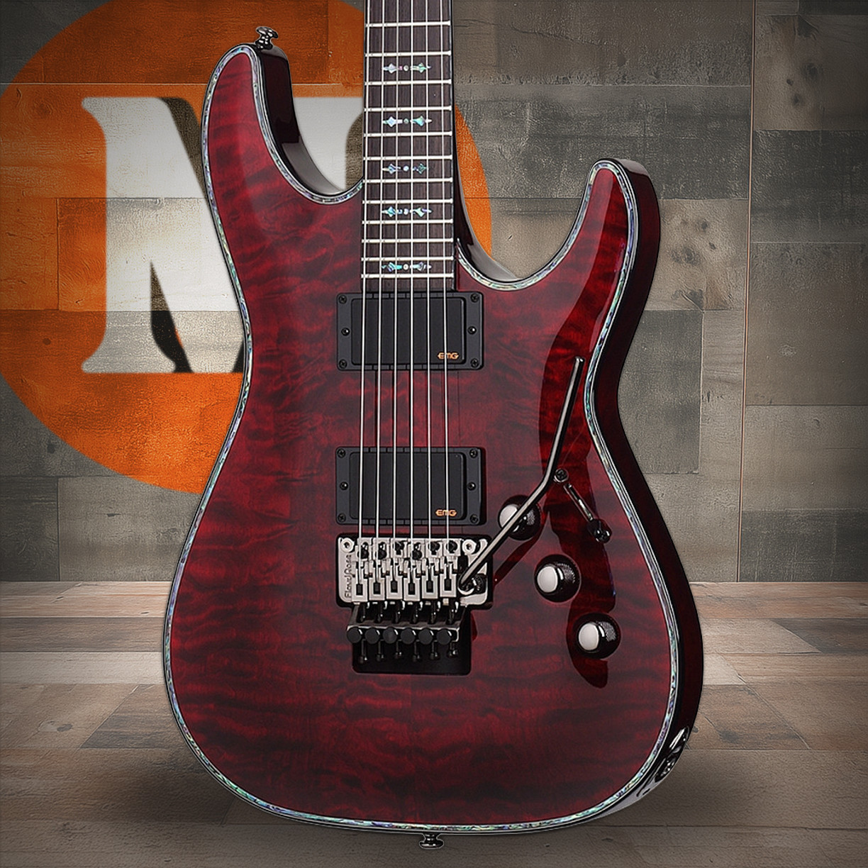 Schecter Hellraiser C-1 FR - Black Cherry (BCH) (1794) | Musician Madness