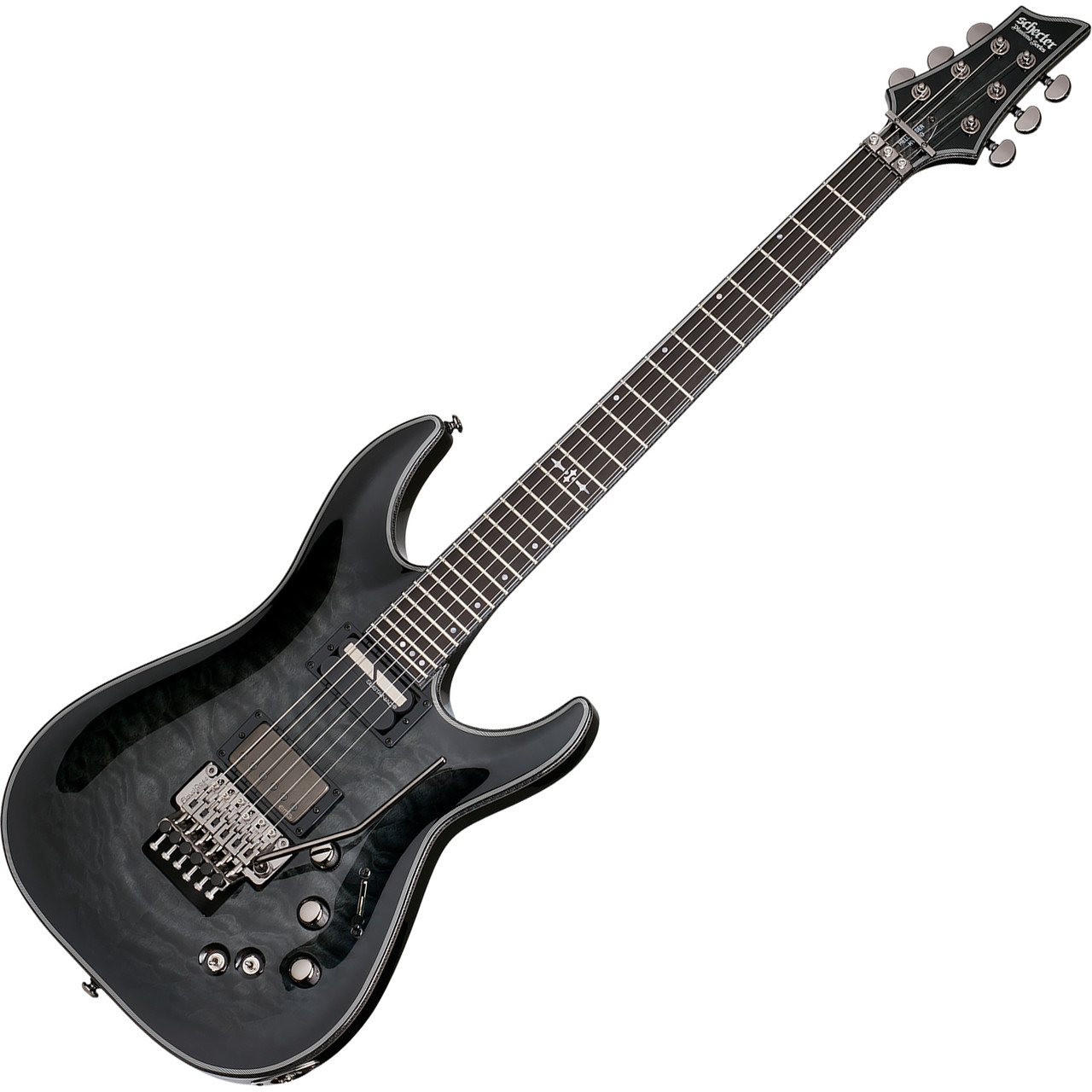 Schecter Hellraiser Hybrid C-1 FR S - Trans Black Burst (TBB) (1957) | Musician Madness