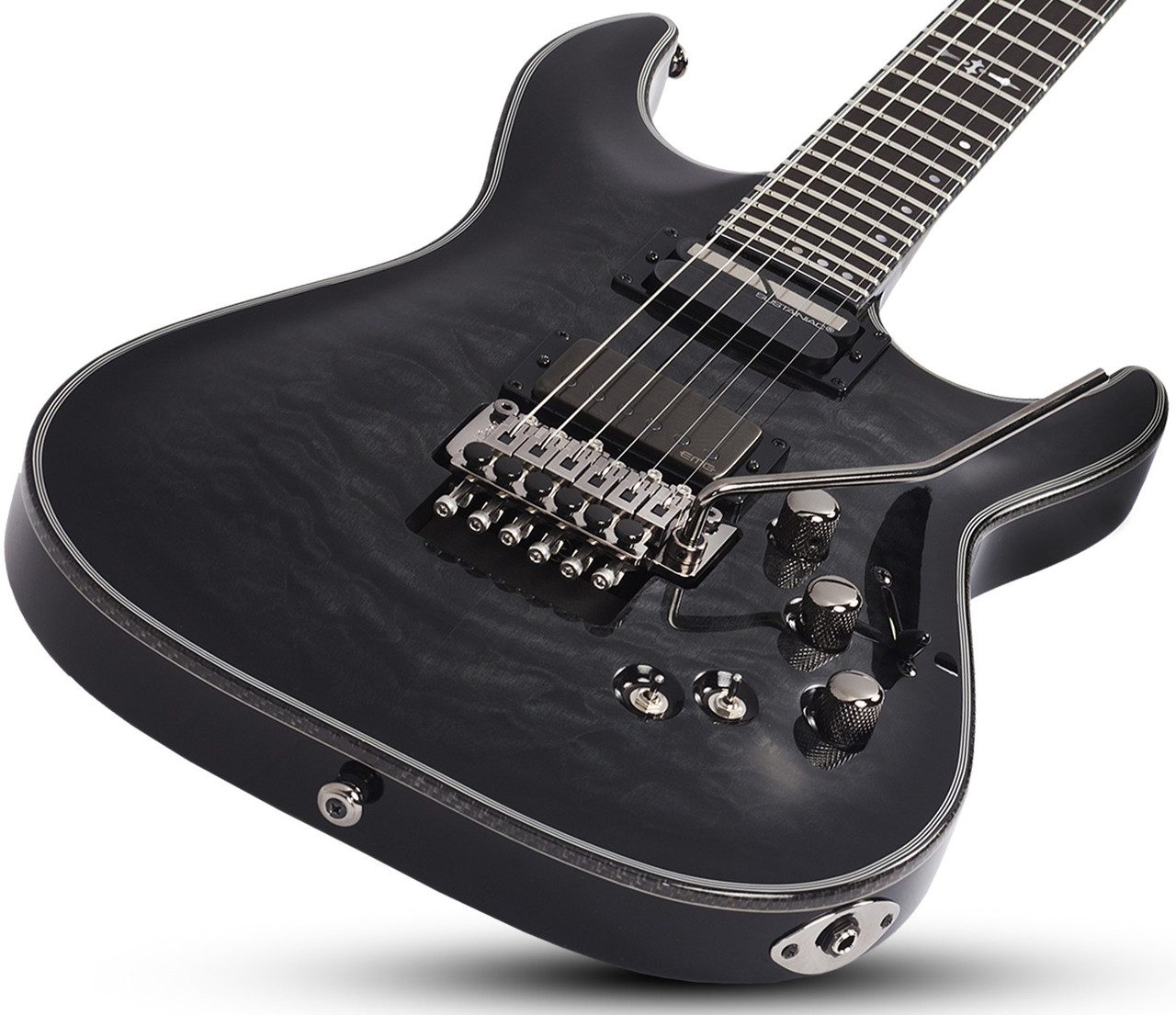 Schecter Hellraiser Hybrid C-1 FR S - Trans Black Burst (TBB) (1957) | Musician Madness