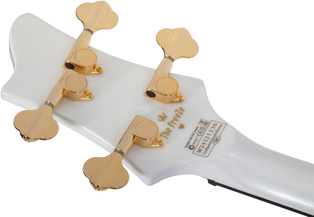Schecter FreeZesicle-4 - Metallic White (MWHT) (2301) | Musician Madness