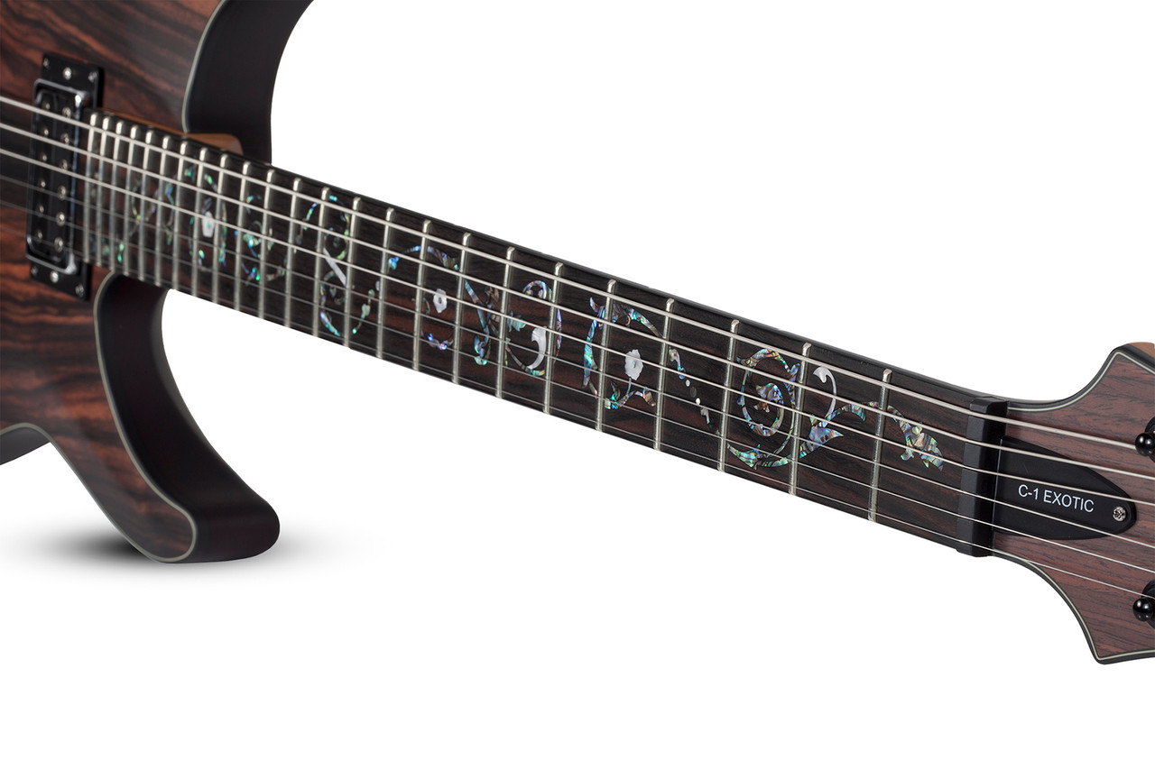 Schecter C-1 Exotic Ebony Electric Guitar - Natural Satin (3337) | Musician Madness