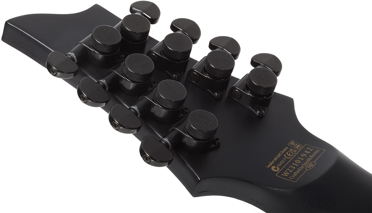 Schecter PT-8 MS Black Ops - Satin Black Open Pore (622)