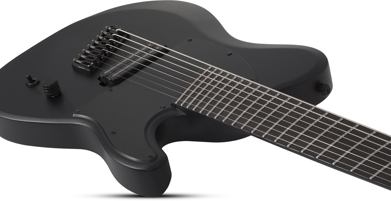 Schecter PT-8 MS Black Ops - Satin Black Open Pore (622)