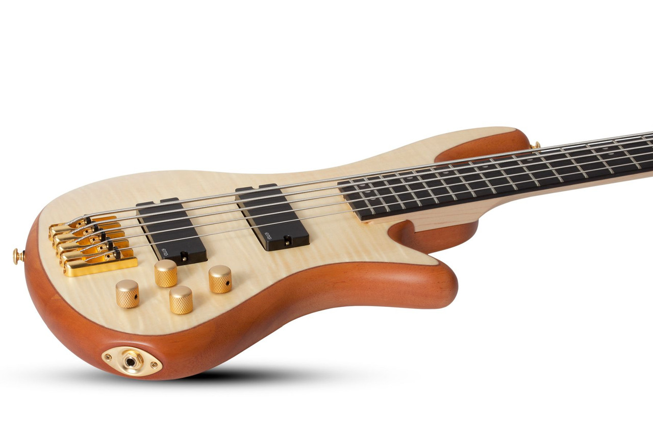 Schecter Stiletto Custom-5 - Natural Satin (NAT) (2541) | Musician Madness