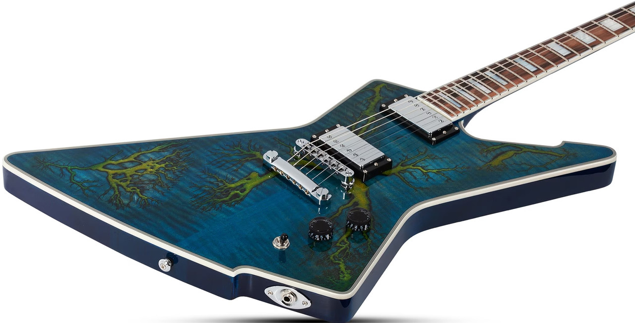Schecter E-1 Electro-Resin - Transparent Blue (603)
