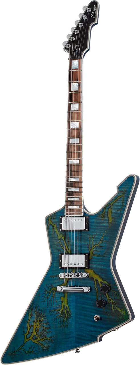 Schecter E-1 Electro-Resin - Transparent Blue (603)
