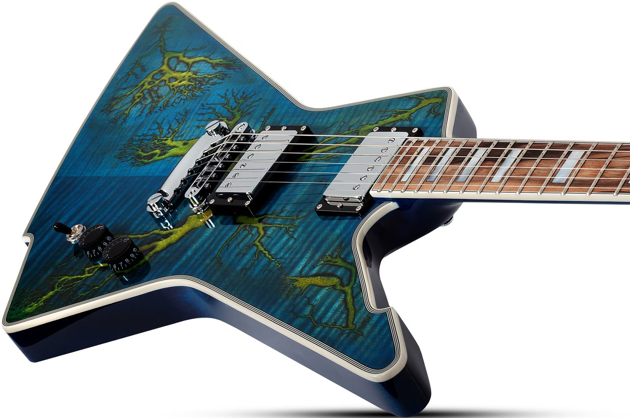 Schecter E-1 Electro-Resin - Transparent Blue (603)