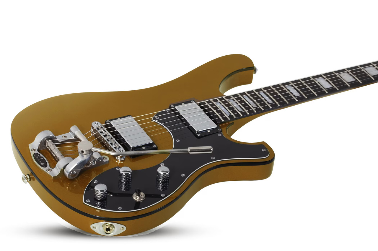 Schecter Stargazer-6 Vibrato - Metallic Gold (MGLD) (677) | Musician Madness
