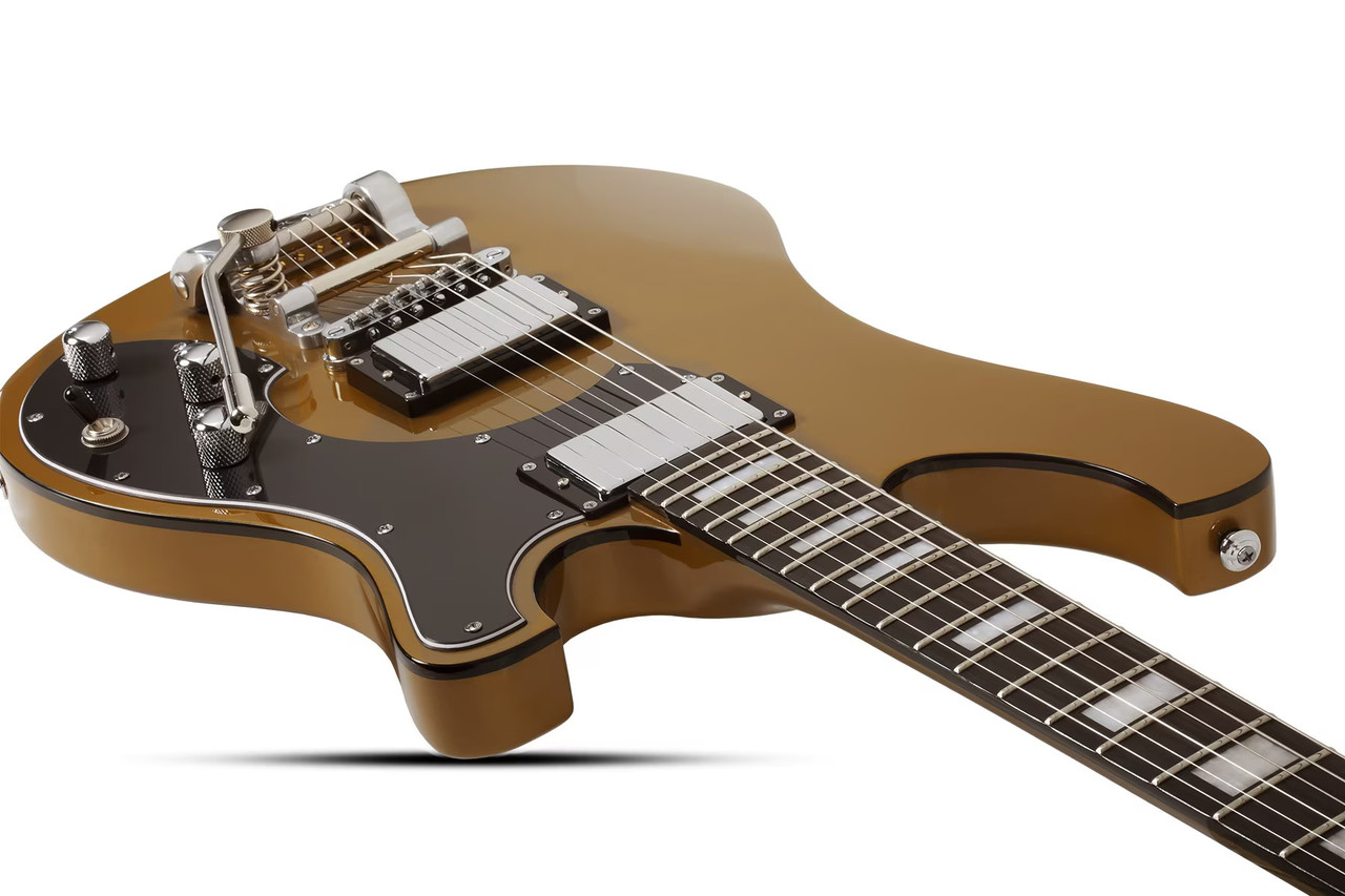 Schecter Stargazer-6 Vibrato - Metallic Gold (MGLD) (677) | Musician Madness
