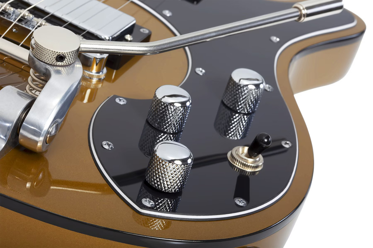 Schecter Stargazer-6 Vibrato - Metallic Gold (MGLD) (677) | Musician Madness