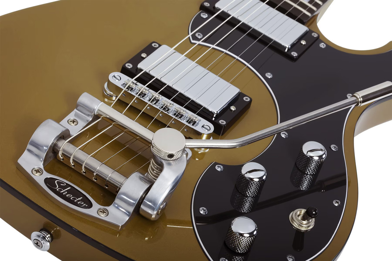 Schecter Stargazer-6 Vibrato - Metallic Gold (MGLD) (677