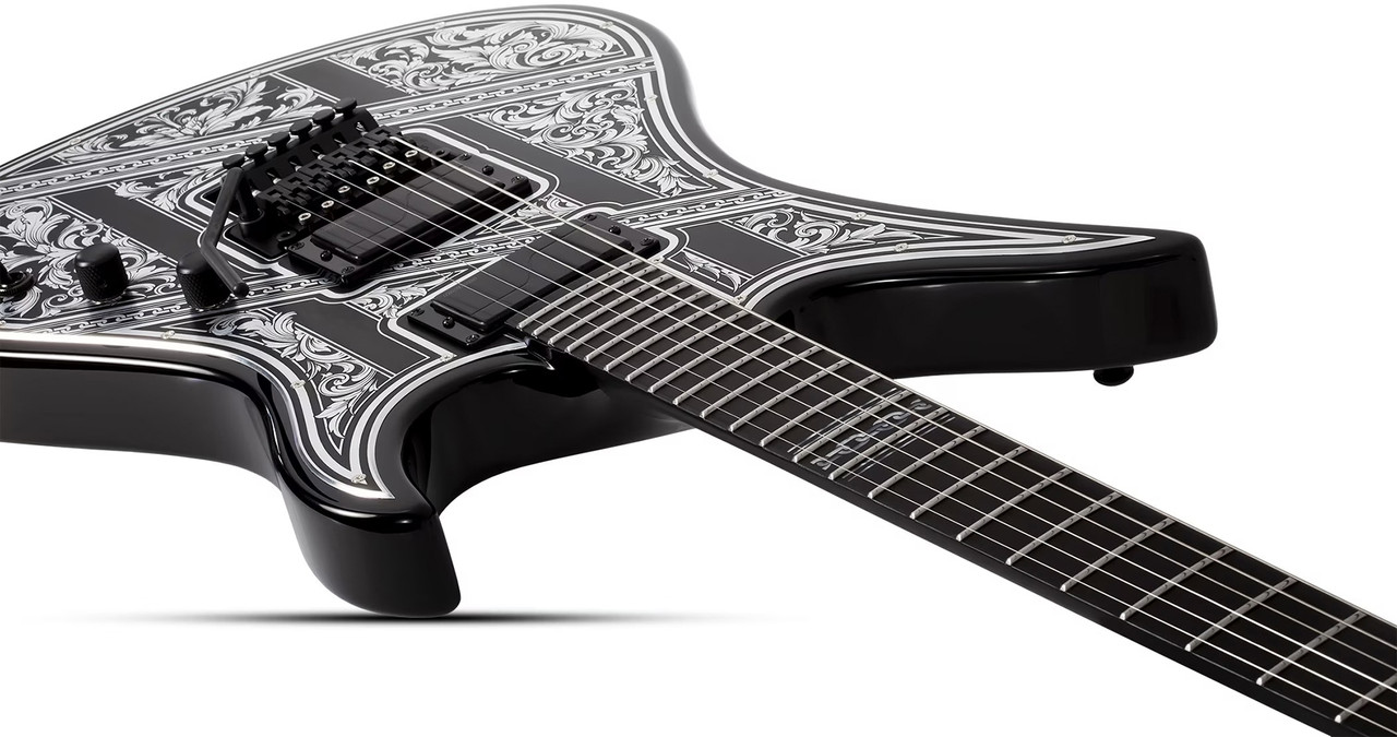 Schecter Avenger FR Przym Palladium - Gloss Black (922) | Musician Madness