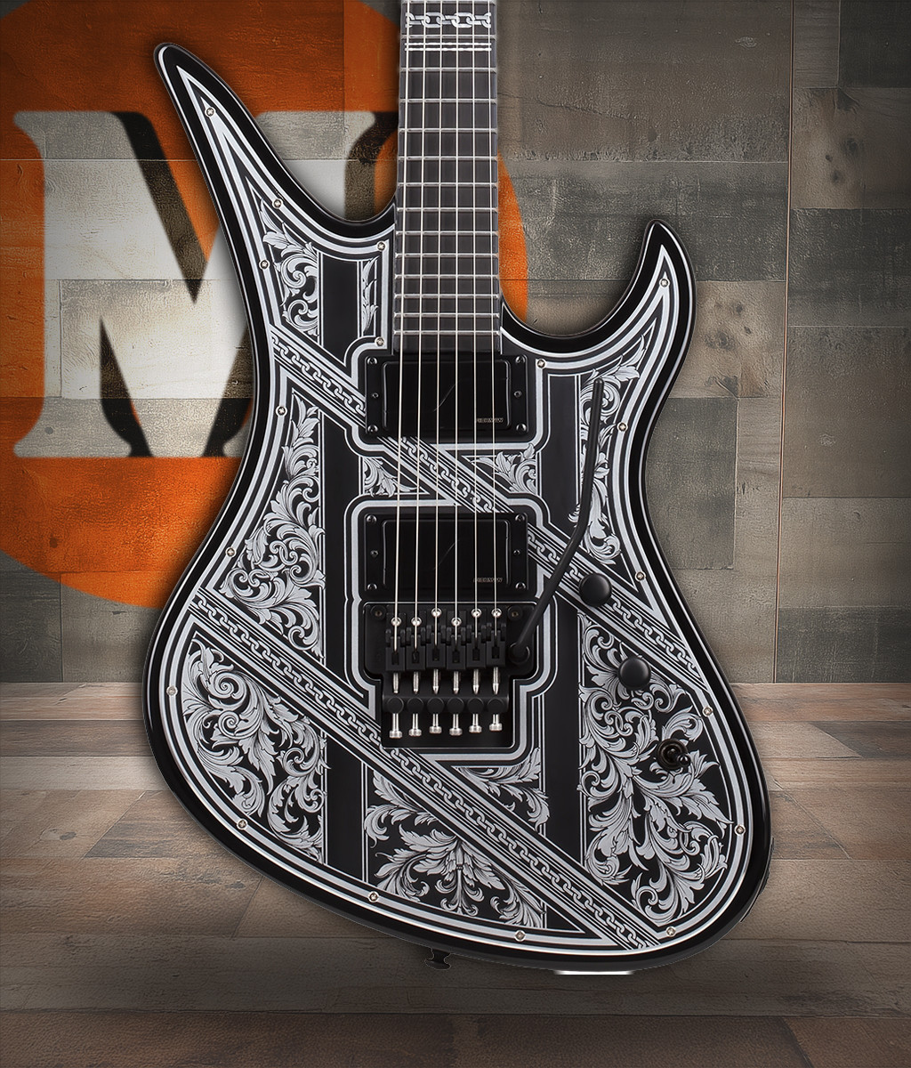 Schecter Avenger FR Przym Palladium - Gloss Black (922) | Musician Madness