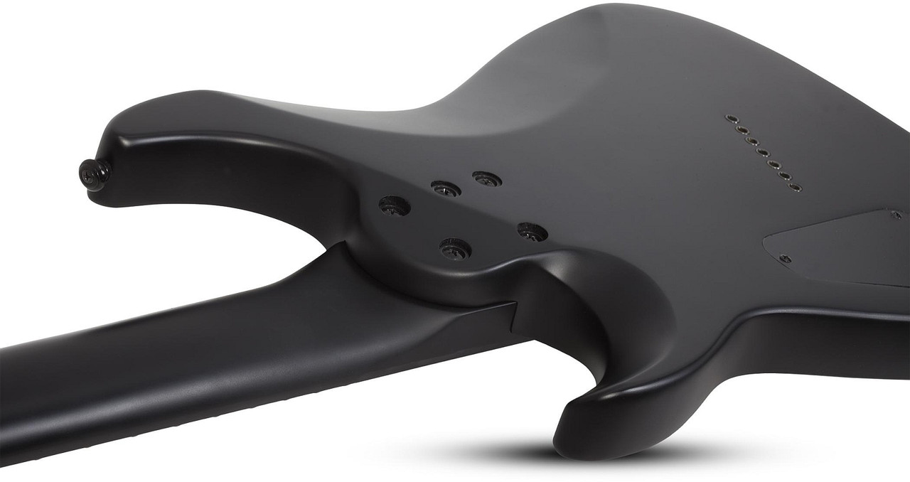 Schecter Damien-7 Multiscale - Satin Black (2476) | Musician Madness