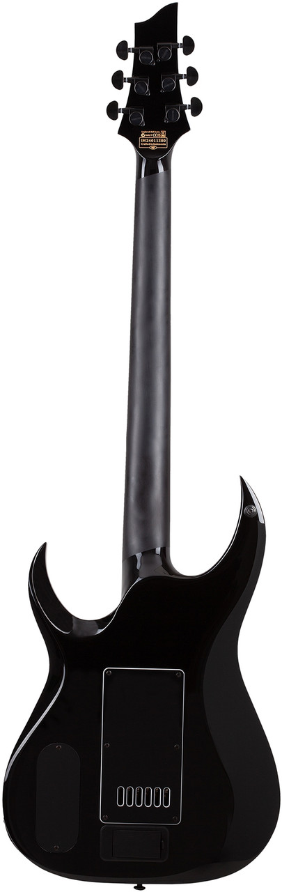 Schecter Sunset-6 ET Red Dawn Electric Guitar - Gloss Black (3892) | Musician Madness
