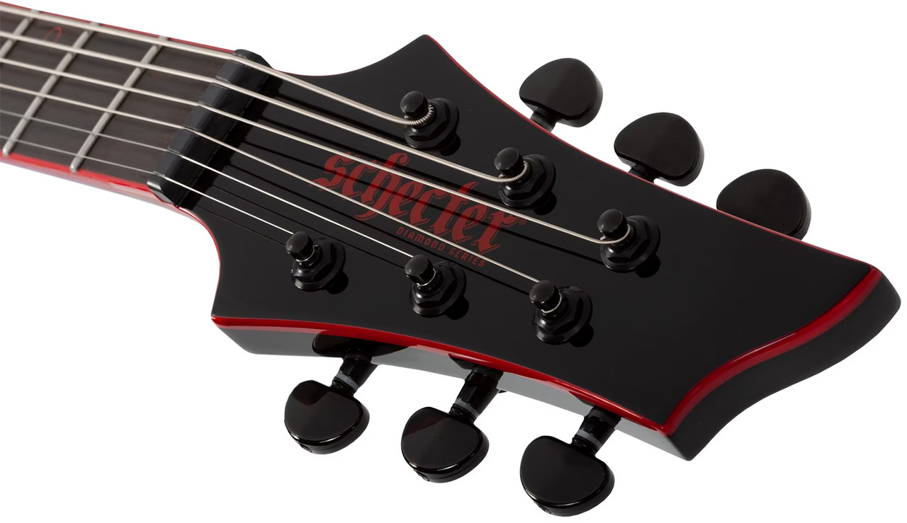 Schecter Sunset-6 ET Red Dawn Electric Guitar - Gloss Black (3892)