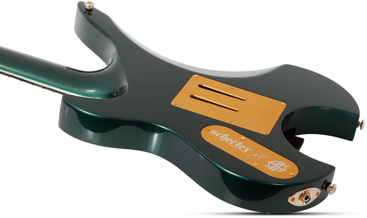 Schecter Synyster Gates Custom-7 TR Headless - Oak Green Metallic (2111) | Musician Madness
