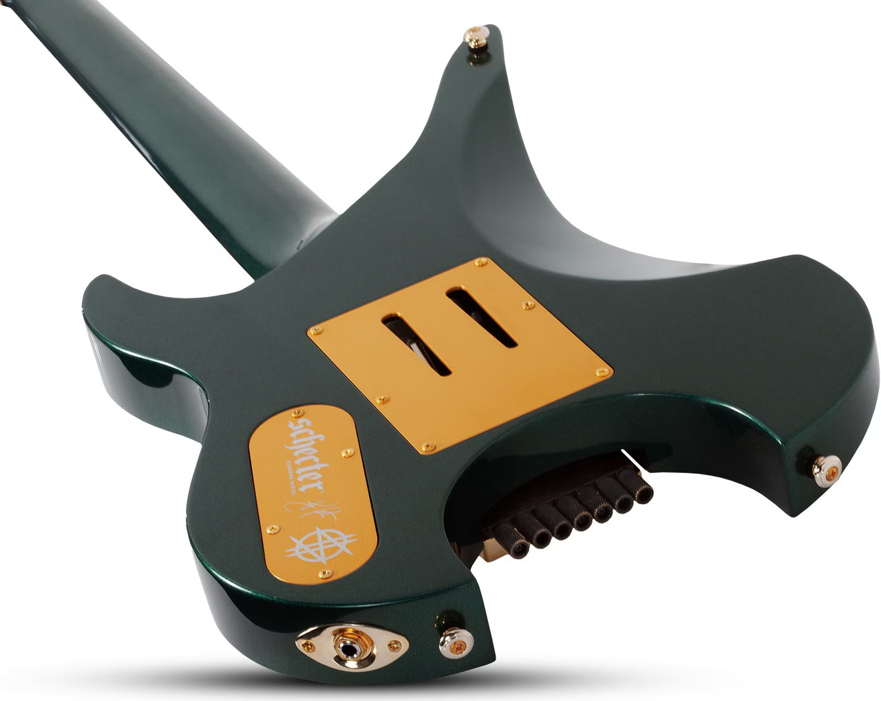 Schecter Synyster Gates Custom-7 TR Headless - Oak Green Metallic (2111) | Musician Madness