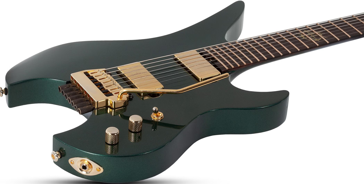 Schecter Synyster Gates Custom-7 TR Headless - Oak Green Metallic (2111) | Musician Madness