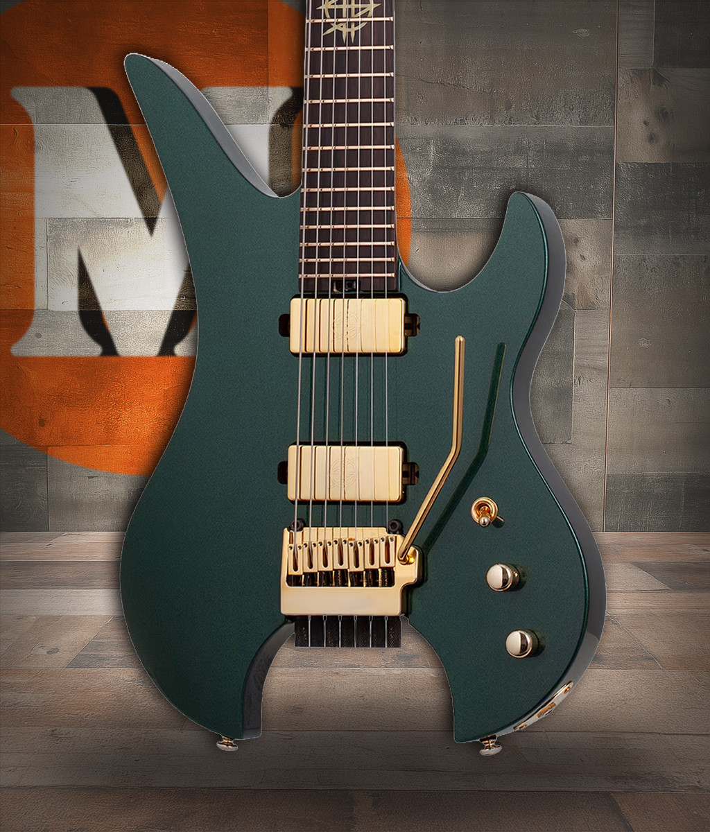 Schecter Synyster Gates Custom-7 TR Headless - Oak Green Metallic (2111) | Musician Madness